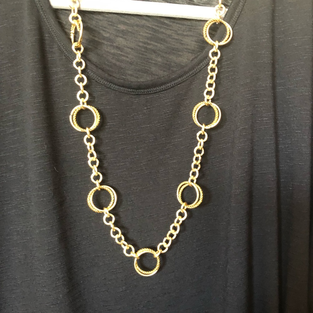 SOLD Charter Club Gold Tone Chain Link Necklace NWT - Picture 3 of 7